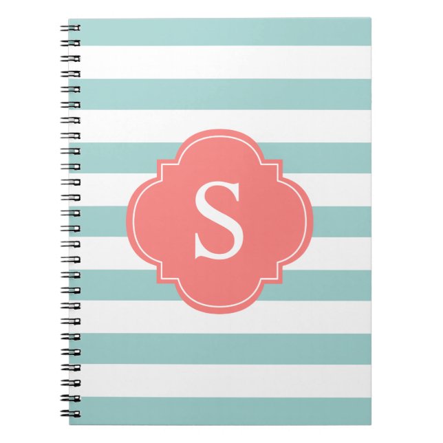 Carnet Monogramme de pinces et de coraux (Devant)