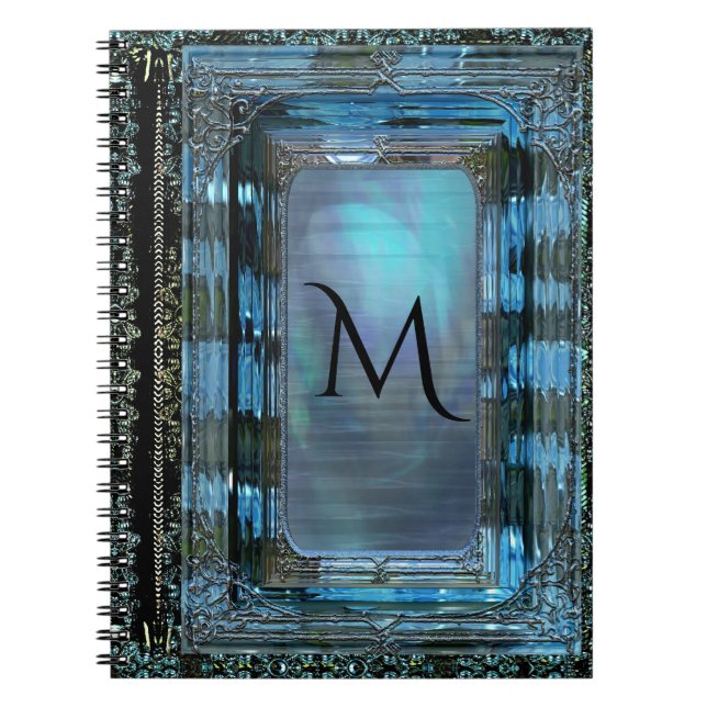 Carnet Monogramme élégant à l'aube (Devant)