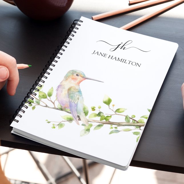 Carnet Monogramme en écriture Hummingbird (Créateur téléchargé)