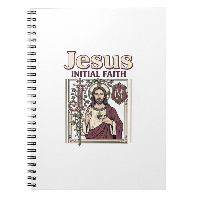 Carnet Monogramme initial de Jésus Foi Monogramme initial (Devant)