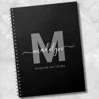 Monogramme Initial Noir Blanc Professionnel