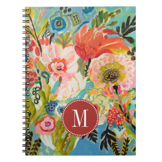 Carnet Monogramme | Jardin secret Floral III (Devant)