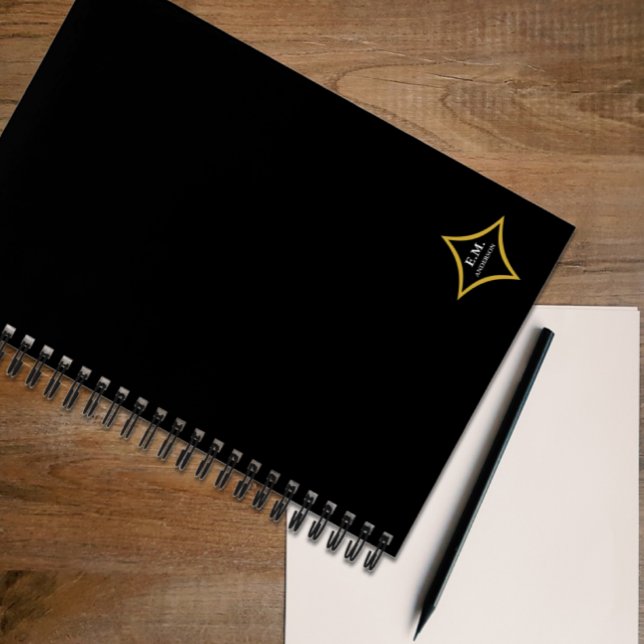 Carnet Monogramme minimaliste moderne (Créateur téléchargé)