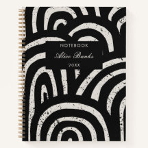 Monogramme Motif et script d'arche noire moderne