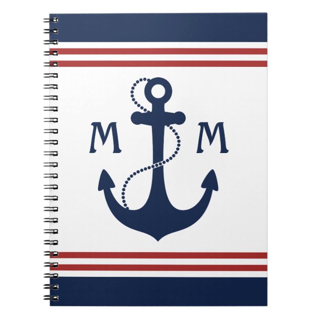 Carnet Monogramme nautique (Devant)