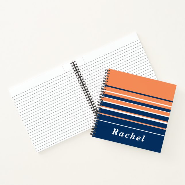 Carnet Monogramme Navy (Intérieur)