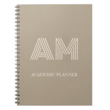 Monogramme Neutre Taupe Chaud Minimaliste