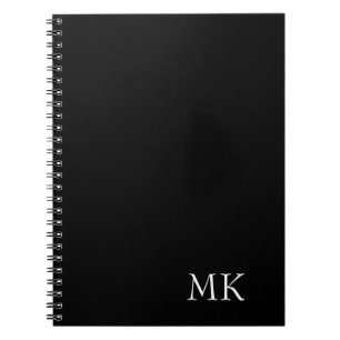 Carnet Monogramme noir blanc