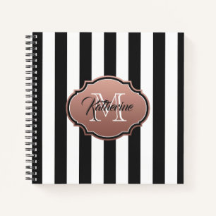 Carnet Monogramme noir et blanc