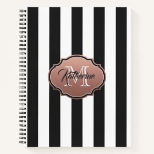 Carnet Monogramme noir et blanc