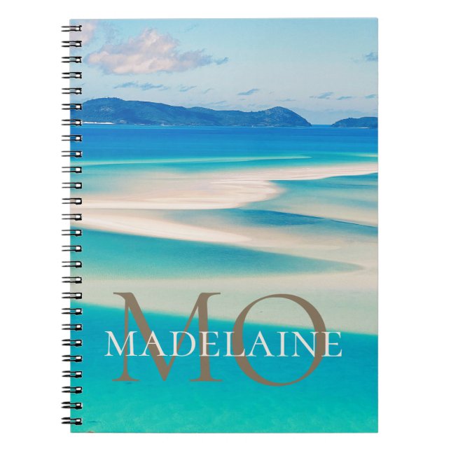 Carnet Monogramme Ocean Gold Color personnel (Devant)