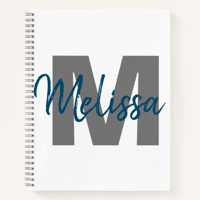 Carnet Monogramme personnalisé (Devant)