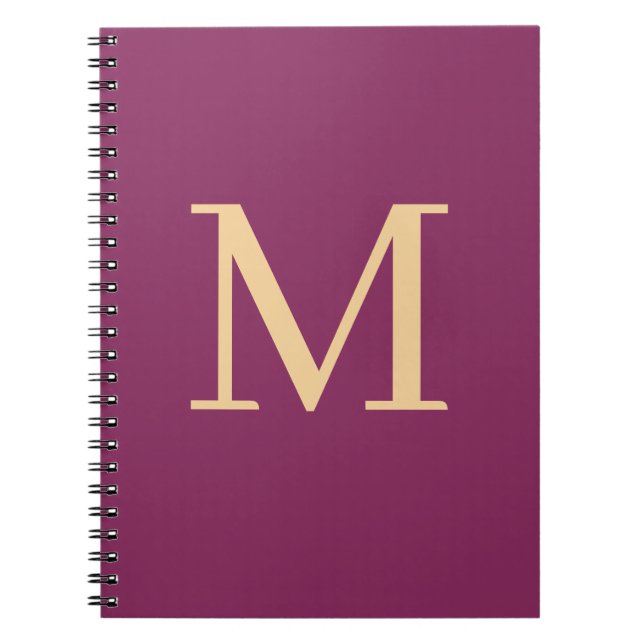 Carnet monogrammé personnalisé (Devant)