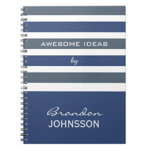 Carnet monogramme personnalisé Motif