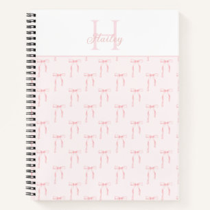 Carnet Monogramme Pink Bow