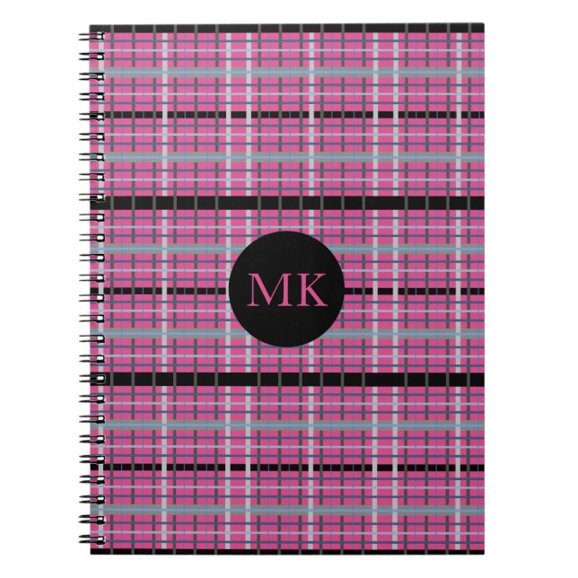 Carnet Monogramme Plaid Plaid (Devant)