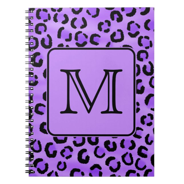 Carnet Monogramme pourpre de coutume d'empreinte de (Devant)