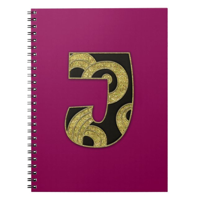 Carnet monogramme rétro - J (Devant)