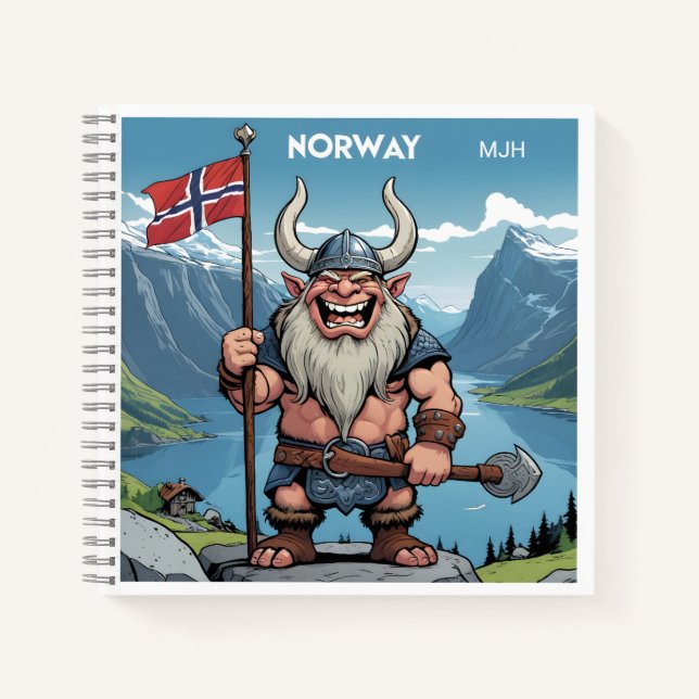 Carnet Monogramme sur mesure Norwegian Troll (Devant)