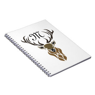 Carnet Monogramme tribal Red Stag