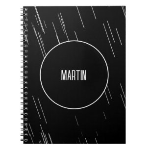 Carnet Monogramme Urbain Noir Et Blanc