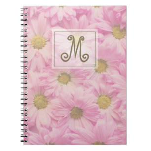 Carnet Monogrammes rose pâle - photo