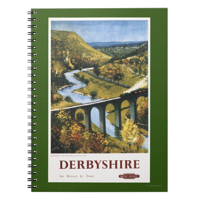 Carnet Monsal Dale, train et viaduc British Rail (Devant)