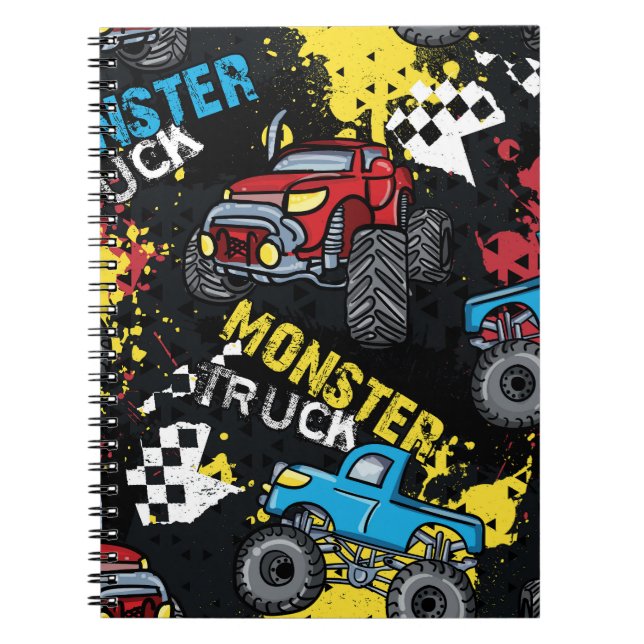 Carnet Monster Car : Abstrait Motif enfant (Devant)