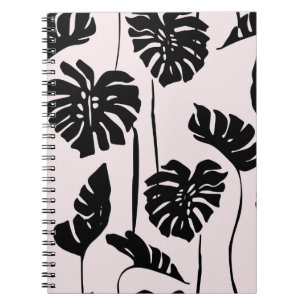 Carnet Monstera Abstraite Tropical Palm Art