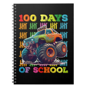Carnet Monstre de camion de 100 jours d'école enseignant