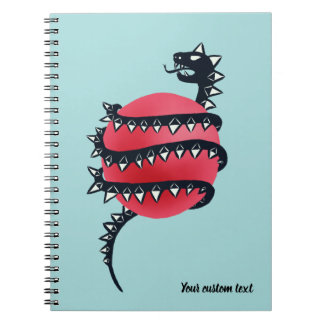 Carnet Monstre de serpent de dragon noir cool