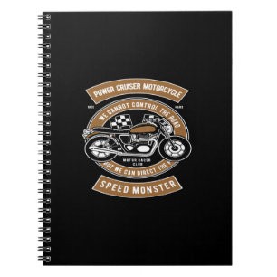 Carnet monstre de vitesse motocyclette de croiseur de pui