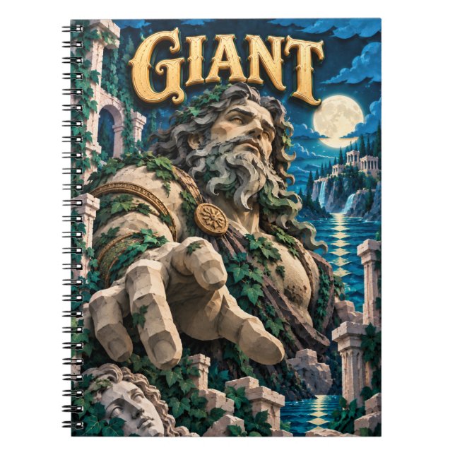 Carnet Monstre géant découpé en papier (Devant)