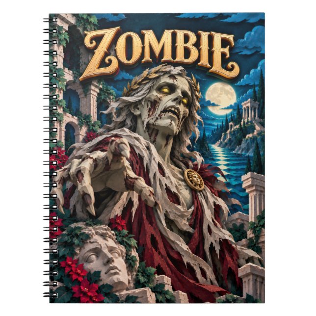 Carnet Monstre Zombie découpé en papier (Devant)