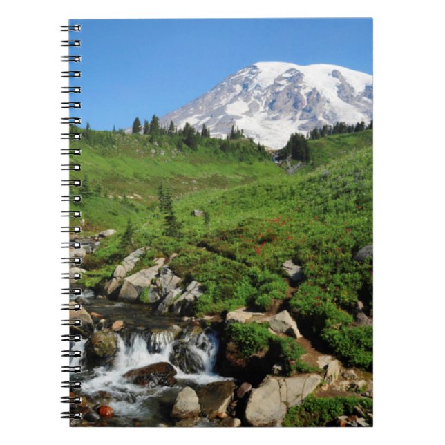 Carnet Mont Rainier, cascade, enneigé (Devant)