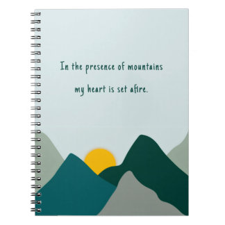 Carnet Montagne Bohème Sarcelle