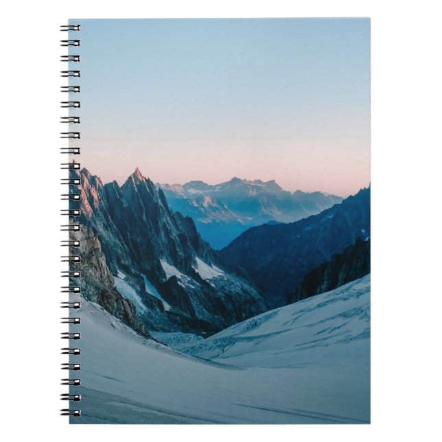 CARNET MONTAGNE COUVERTE DE NEIGE (Devant)