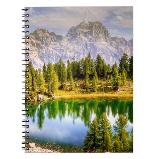 Carnet Montagnes Dolomites et Lac paysage exceptionnel (Devant)
