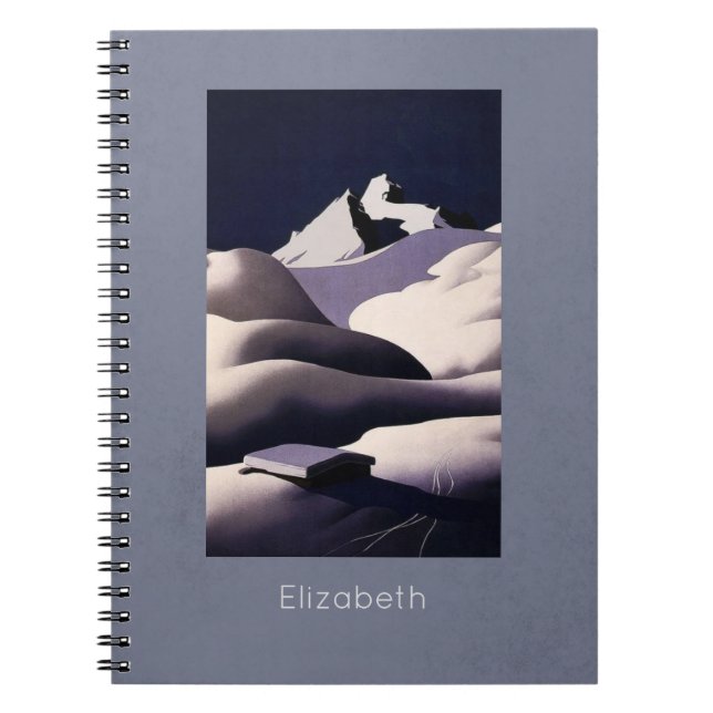 Carnet Montagnes et collines de neige en hiver (Devant)