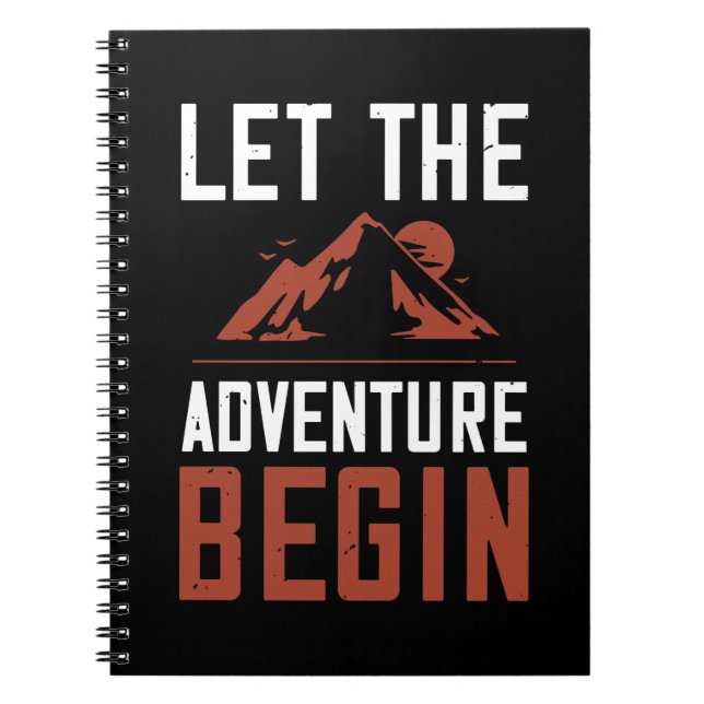 Carnet Montagnes - Laisser Commencer L'Aventure (Devant)