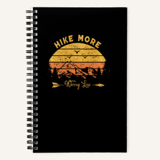 Carnet Montagnes Vintage Randonnée Extérieur Camping Pul