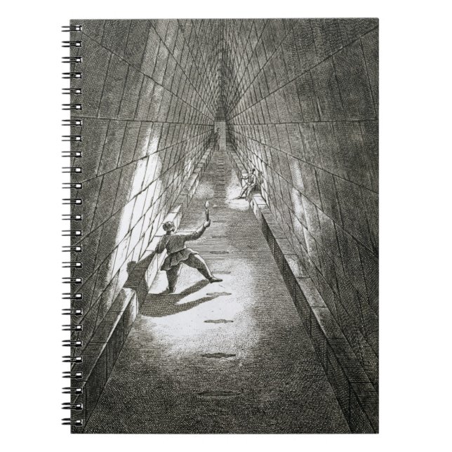 Carnet Montée intérieure d'une pyramide, c.1780 (gravure) (Devant)