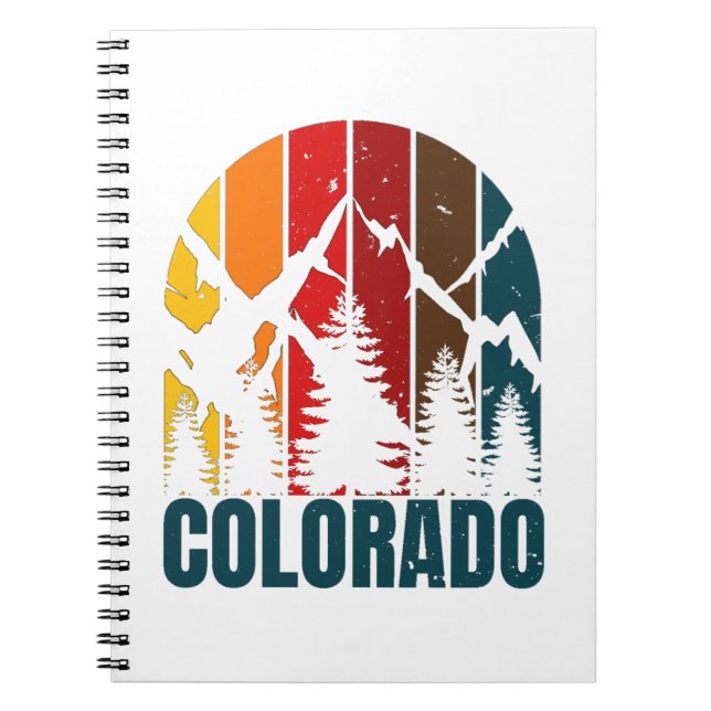 Carnet Monts du Colorado Rétro (Devant)