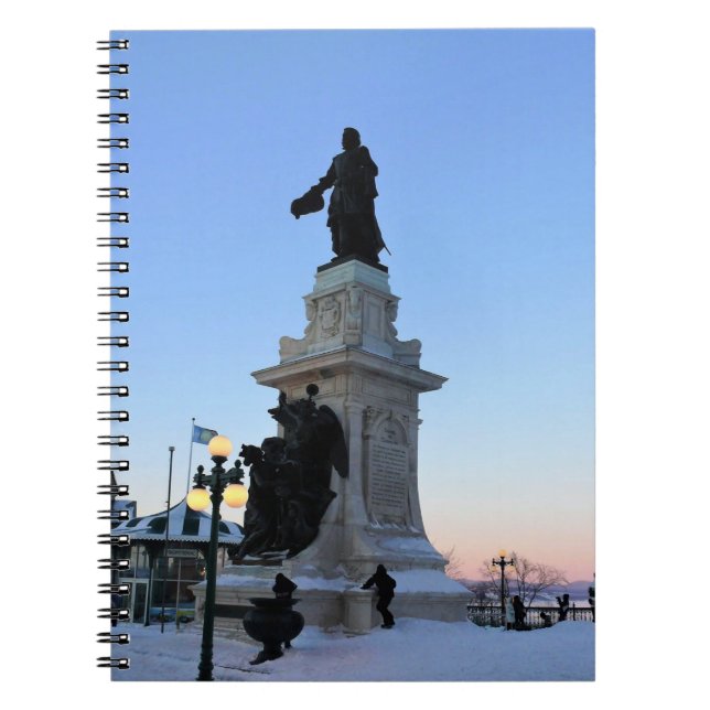 Carnet Monument à Samuel De Champlain, Québec, Canada (Devant)