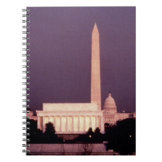 Carnet Monument de Washington, le capitol et Jefferson