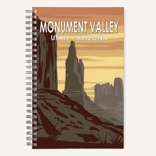 Carnet Monument Valley Arizona Utah Vintage (Recto)