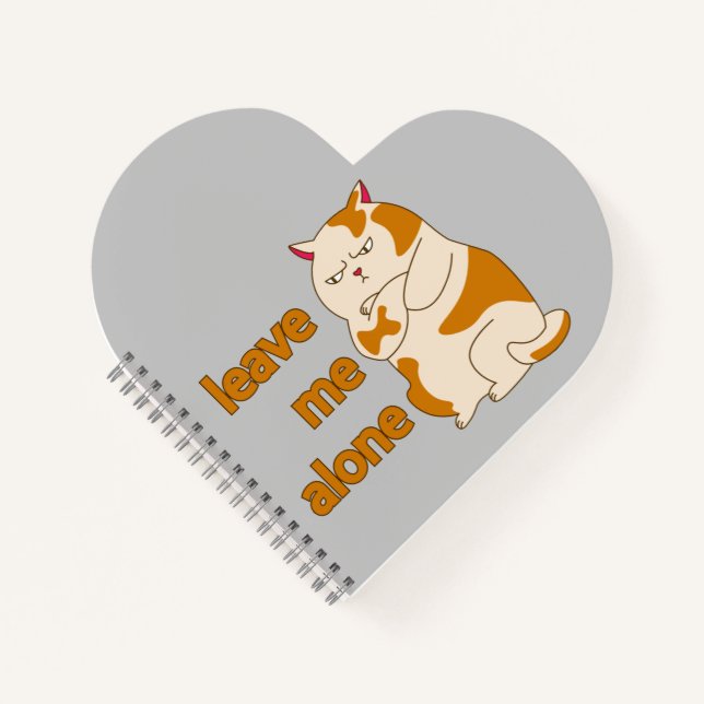 Carnet Moody Grosse cat me laisse tranquille (Devant)