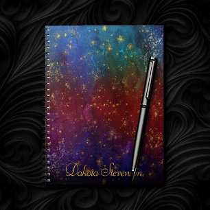 Carnet Moody Ombre Psychedelic Grunge Stardust Branding