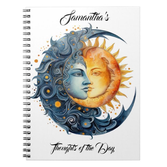 Carnet Moon tranquillité créativité astrologie -PERSONNAL (Devant)