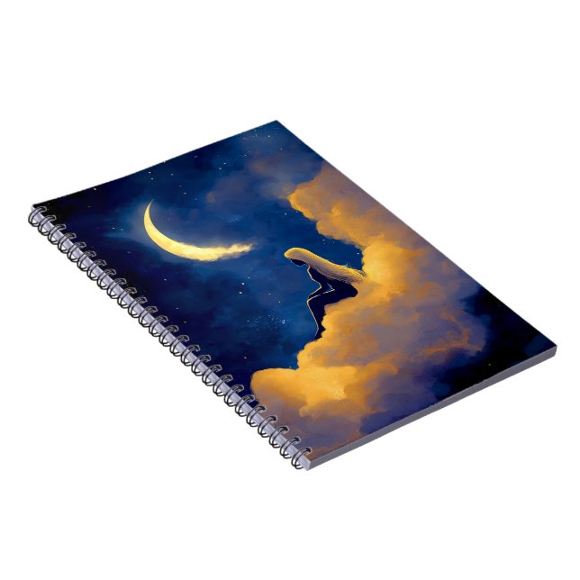 Carnet Moonlit Clouds Spiral Notebook (Côté Droit)